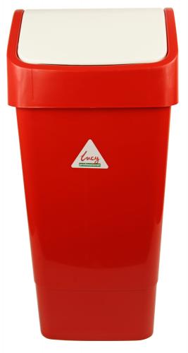 Swing Top Bin 50lt - Red